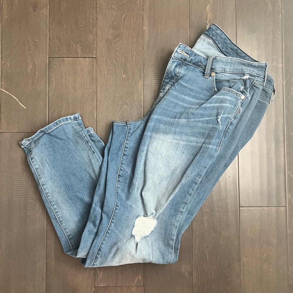 Torrid Medium Blue Boyfriend Straight Jeans